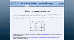 Desktop Screenshot of circuitanalyser.com