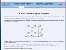 Tablet Screenshot of circuitanalyser.com
